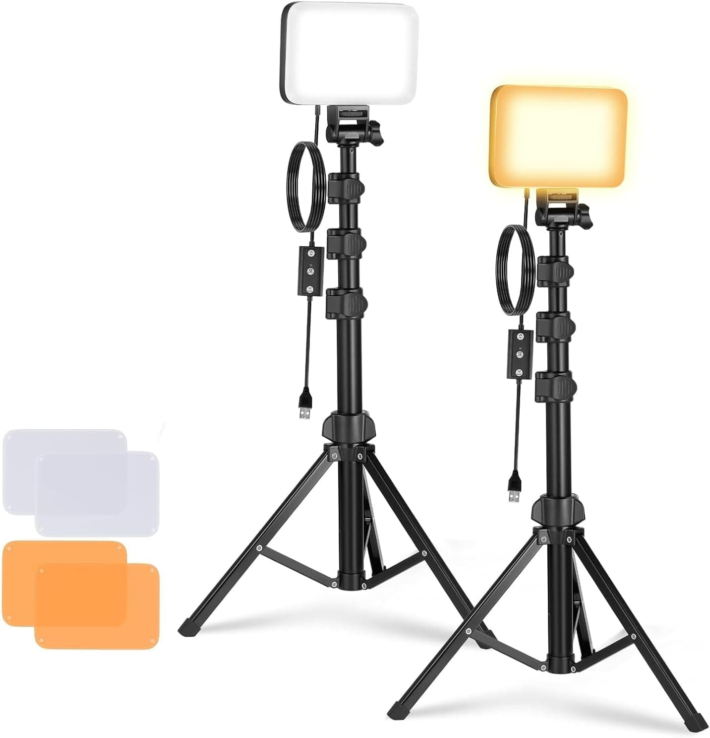 NEEWER Basics 2-Pack Bi-Color LED Panel Light Kit