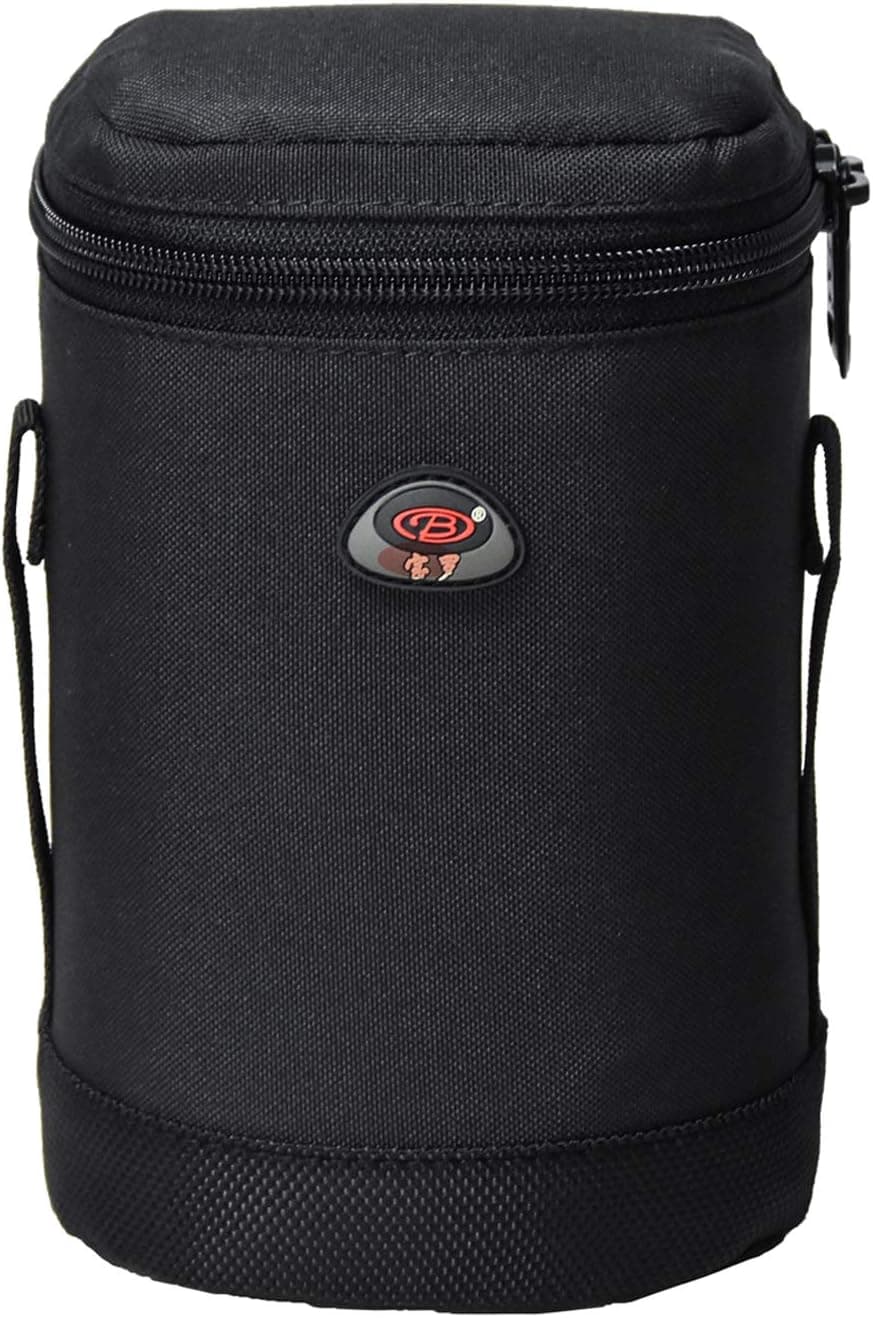 BPAULL Padded Camera Lens Case with Zipper and Carrying Strap