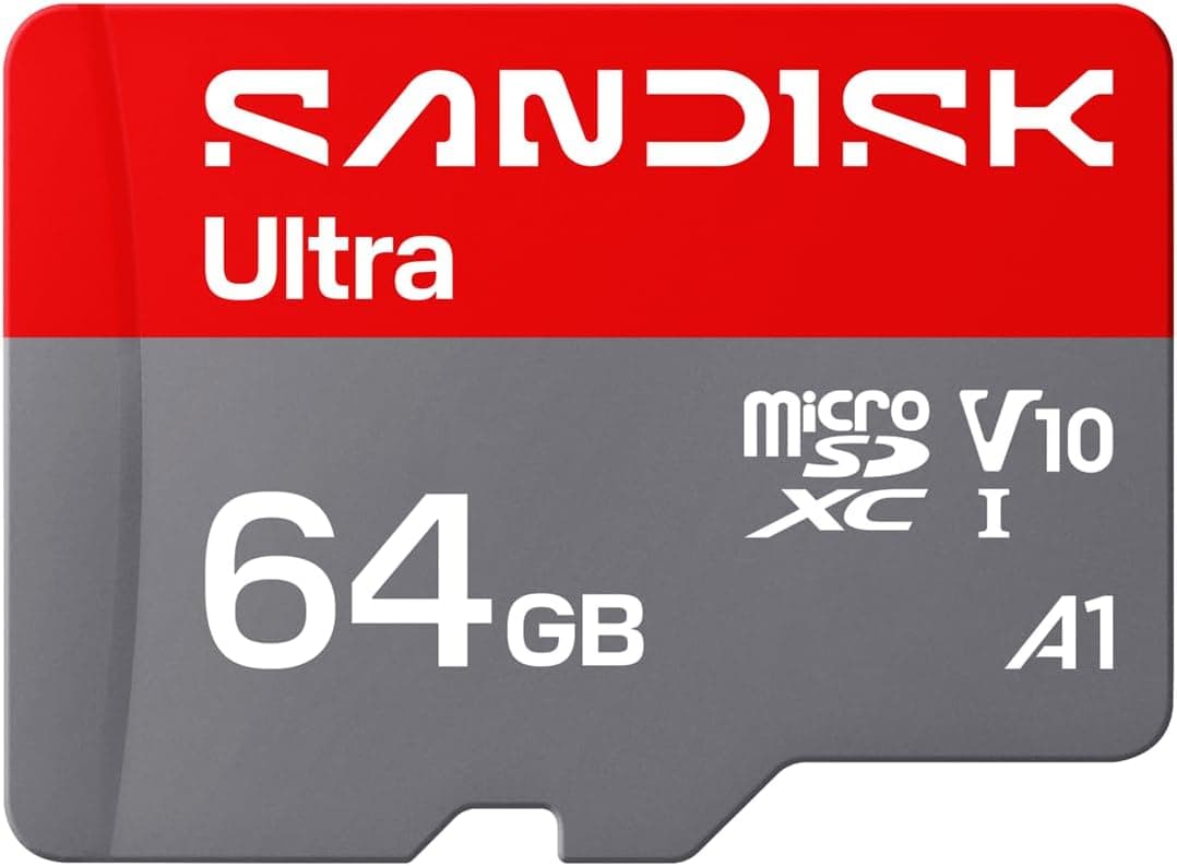 SanDisk 64GB Ultra microSD UHS-I Card, Up to 145MB/s